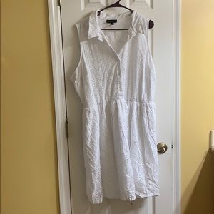 White Torrid Retro Style Dress